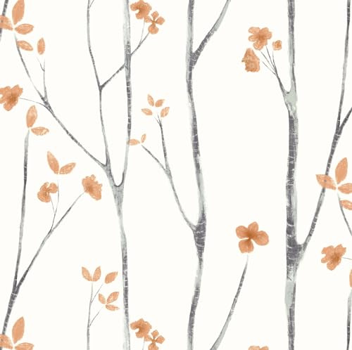 Timeet Peel and Stick Wallpaper Boho Floral Wallpaper Tree ContactPaper Removable Wall Paper 16.14x118.11 Self Adhesive Wall Paper for Walls Covering Vinyl Roll