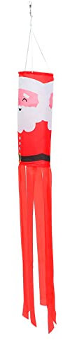 Abaodam Weihnachtlicher Outdoor Windsack Windsock Hänge-dekoration Wetterbeständig Langlebig Für Garten Terrasse Balkon Mit Traditionellem Weihnachtsmotiv