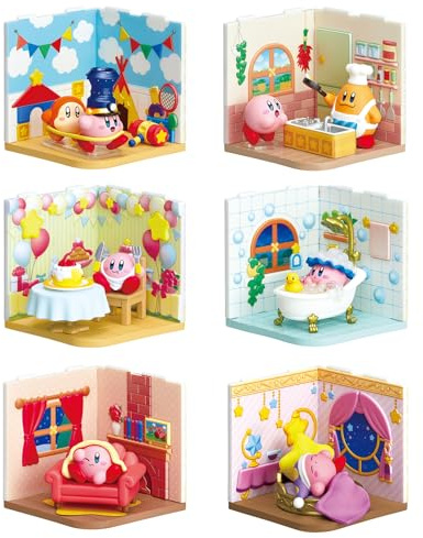 Re-Ment Kirby Wonder Room Blind Box – Enthält 1 von 6 Sammler-Minifiguren – lustige und vielseitige Dekoration