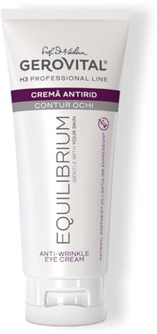 Gerovital H3 Equilibrium Crema Occhi Antirughe Professionale 100 ml | Idrata e aiuta a ridurre rughe e occhiaie, per uno sguardo fresco e luminoso. Adatta a tutti i tipi di pelle, donna e uomo.