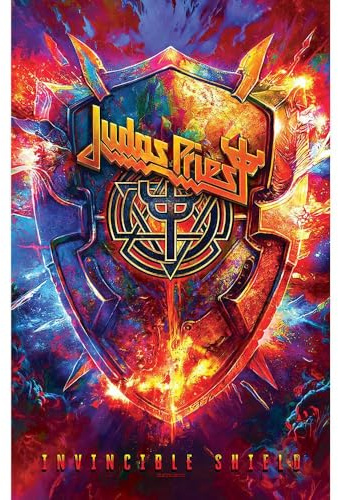 Judas Priest Invincible Shield Indifférent Drapeau multicolore 100% Polyester