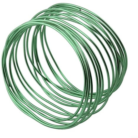 Filo per bonsai in alluminio anodizzato per la creazione di piante, per appassionati di giardinaggio nuovi e esperti (1 pezzo verde scuro)