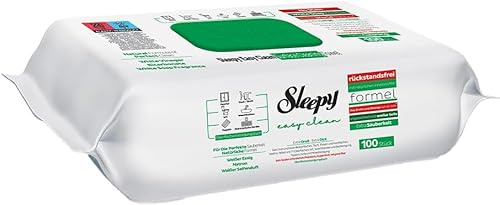 Sleepy Easy Clean Multi-Surface Cleaning Wipes, White Soap Scent, 100 Count | No-Rinse Formula with Vinegar & Bicarbonate | Streak-Free, Disposable Wipes for Home, Kitchen, Bathroom & Office
