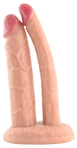 CYGzeon Consolador Doble, Tapón Anal, Consolador Doble Con Ventosa, Consolador De Doble Cara, Réplica De Pene, Masaje De Próstata, Estimulación Anal, Masturbadores, Juguete Sexual