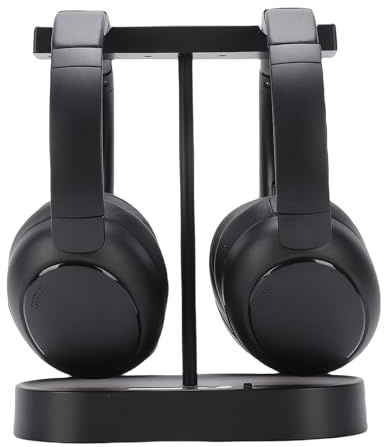 Sxhlseller Cuffie TV Doppie Wireless con Base di Ricarica del Trasmettitore, Bluetooth V5.4, Voce Chiara, Bassa Latenza, Stereo HiFi, Comode per gli Anziani