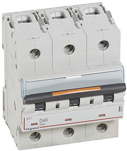 Disjoncteur DX³ - 25kA - 3P 400V~ - 40A - courbe D - 4,5 modules