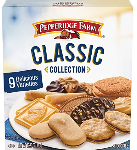 Pepperidge Farm Biscotti della collezione classica, 9 varietà di biscotti, scatola da 12 once