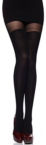 Merry Style Collant Motif Fantaisie Sous-vêtements Femme 80 DEN MSSSR01 (Noir, 3 (36-40))