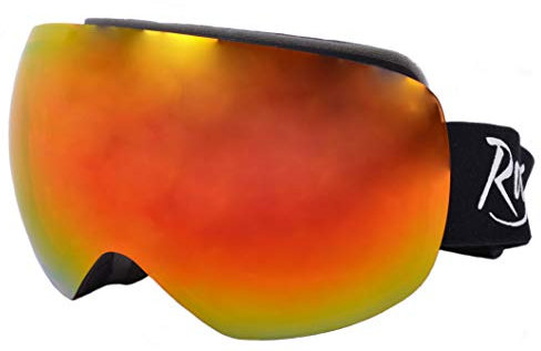 Rapid Eyewear Arosa Snow SKI & SNOWBOARD GOGGLES For Glasses Wearers With Rx Insert for Corrective Lenses. Adult Size, Mens and Womens. Anti Fog, UV 400 Protection