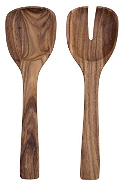 Villeroy & Boch - Artesano Salatbesteck 2-teilig Braun, Salatbesteck Holz, Salat, Besteckset, Holzlöffel, Holzgabel, Akazienholz