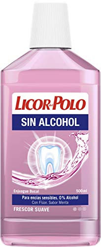 Licor del Polo Enjuague Bucal Antiplaca 0 % Alcohol – Protección Integral y Aliento Fresco – 500 ml