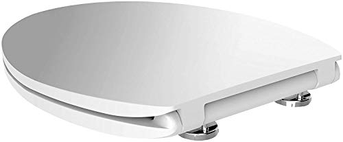 WC Sitz Absenkautomatik weiss ∙ Stabiler Toilettendeckel mit Absenkautomatik und CLICK Schnellösesystem ∙ Klodeckel abnehmbar ∙ Hochwertiges Duroplast