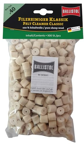 BALLISTOL 23227 Filzreiniger Klassik - Laufreiniger für Gewehr Kal 40-300 Stück