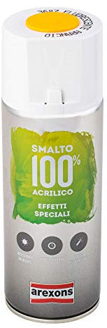 AREXSONS | Smalto 100% Acrilico, Effetto Speciale Fluorescente, Colore Arancio 400 ml, Senza Ammoniaca, Colore Resistente e Brillante