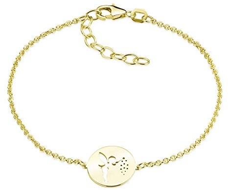 Materia Gold Armband mit Elfe - Armkette Silber 925 vergoldet SA-98-Gold