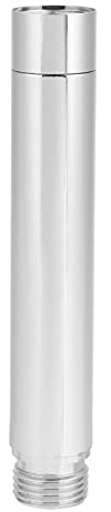 Duschkopf Verlängerung 10 cm Duschverlängerungsrohr, Edelstahl Runddusche, G1/2 Gerader Badezimmer Duschstangen Verlängerung, Verchromter Handbrause Verlängerung für Badezimmerzubehör