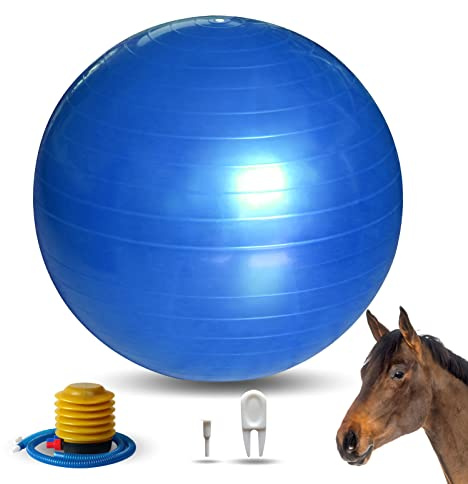 RideFound 43,2 cm große Pferdespielbälle Anti-Burst Herding Ball für Pferd Mega Equine Ball für Spieltraining Pferde Fußball Bälle