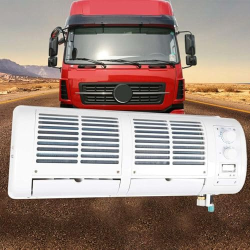 MAYFABD Auto Air Conditioners Wall For Car Caravan Truck Cooler fan Conditioner Conditioner Mini Small Portable Humidifier Bus LCD Liquid Crystal Display Manual Setting,12v