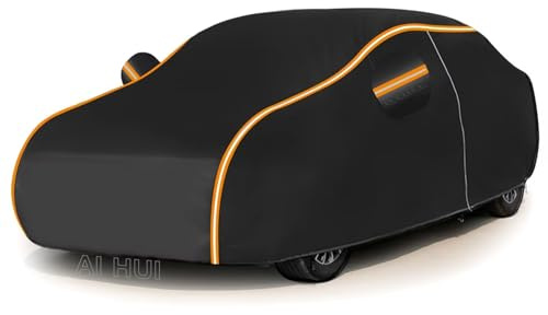 AI HUI Autoabdeckung Wasserdich Abdeckplane Auto für Peugeot 308(2007-22), Preis-Leistungs-Sieger* Autoabdeckung Winter Vollgarage Auto Abdeckplane, Autogarage Abdeckung, 100% Oxford-Stoff