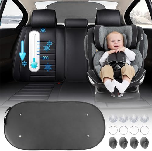 Rierousy Sonnenschutz Auto Heckscheibe 50X100 cm Sonnenschutz Auto Baby mit 4 Saugnäpfen Sonnenblende für Heckscheibe Universelle Mesh-Heckscheibenblende Fenster Sonnenschut