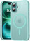 Natiiozie Magnetic Case Compatible with iPhone 16 [Compatible with MagSafe] Military Grade Shockproof Phone Case Anti-Scratch Slim Translucent Matte Case for iPhone 16 - Aqua Green
