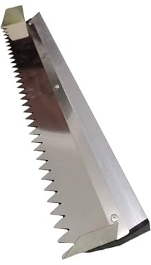 Llana grande for azulejos, llana dentada for enlucido de áreas grandes, llana dentada de acero inoxidable, herramienta for colocar azulejos (24 pulgadas)(Sharp Teeth,600mm/24in)