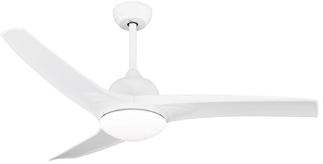 Orbegozo CP 146132 Ventilador de techo 132 cm motor DC 35W 6 velocidades silencioso mando a distancia reversible verano/invierno LED 24W 2400 lm 3000-6000K temporizador 1-8h incluye dos tijas