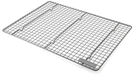 KitchenAid Nonstick Aluminized Steel Cooling Rack, Dishwasher Safe, Contour Silver, 13x18 Inch
