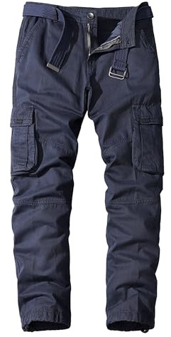Baggy Casual Cargo Byxor för män Bomull Stretch Träningsbyxor Joggingbyxor Utomhus Vandringsbyxor med flera fickor