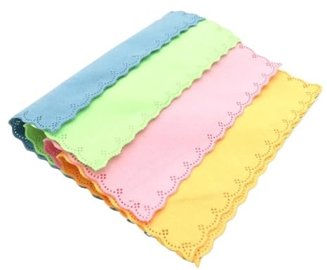 100pcs 230gsm Glasses Cleaning Cloth Eyeglasses Lens Cleaner Wipe Grid Lucky Cloud Microfiber Coloful Cloth(Color4)
