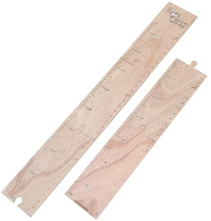 FUNNETOYU Holz Messlatte Kinderzimmer Wanddeko DIY Wachstumsmesser Height Chart Langlebig Praktisch für Jungen Mädchen