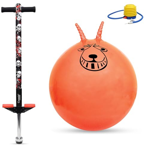 Crystals Pogo Stick with Jump Ball Space Hopper for Childrens Kids Boys Girls and Adults - Xmas Gift