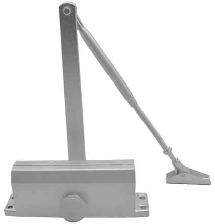 Chiudiporta automatico con 2 molle, ammortizzatore idraulico, velocità di arresto regolabile, chiusura silenziosa for ferramenta da 25 a 80 kg(M)