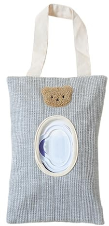 Portable Wipes Dispenser, Organizer Bag, 6.69x9.84 Inches Wet Wipe Holder with Travel Design, Compact Wipe Bag, Hygiene Pouch with Durable Material, Cleaning Accessory for Home Outdoor Camping