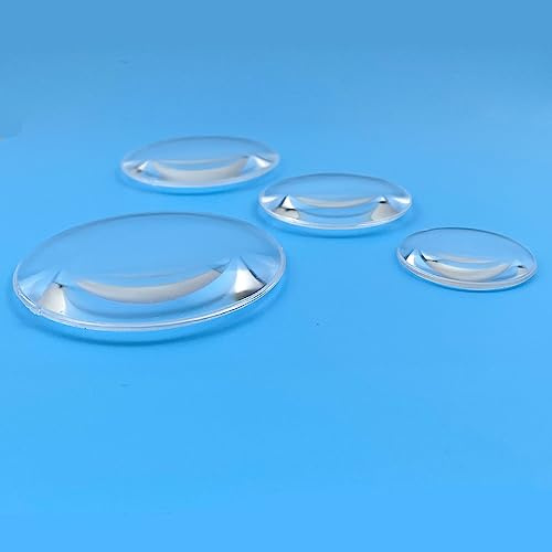 Dubbel konvex akryllins - 30 mm/40 mm/50 mm/60 mm med brännvidder på 70/138/180/100 MM for optiska applikationer(D50mm FL138mm)