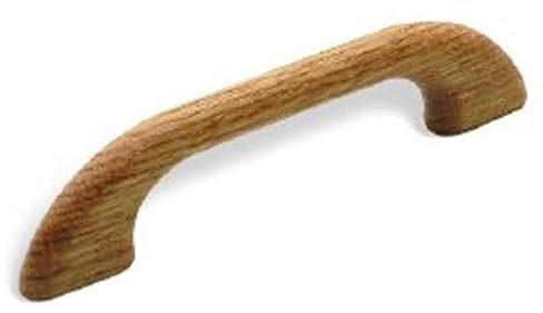 SIRO Möbelgriff Peißenberg, Schlicht, Holz eiche natur lackiert, 120 mm x 29 mm x 10 mm, LA 96 mm, S120-120HZ14