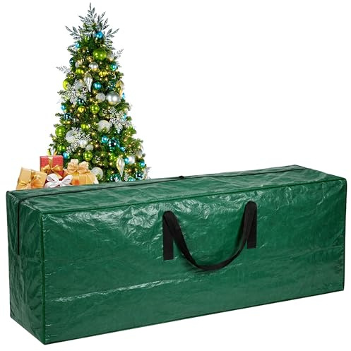 ARSUK Christmas Tree Storage Bag – Heavy Duty Christmas Tree Bag Fits Up to 7.5 ft Tall Artificial Tree – Waterproof with Durable Handles & Zipper – Holiday Xmas Tree Storage Bag