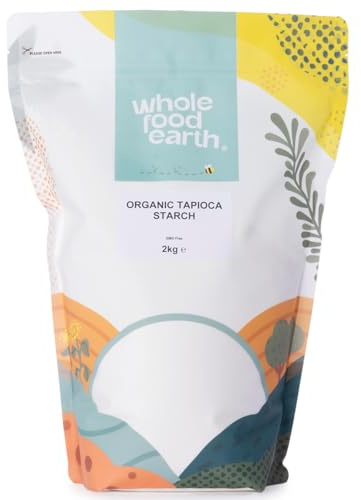 Wholefood Earth - Almidón de tapioca ecológica, 2 kg, sin transgénicos, vegano, con certificación ecológica