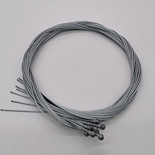 Cyclus 10 x Bremszüge Rennrad 2200 mm 1,5 mm Silber Stahl Birnennippel Bremseil Bowdenzug