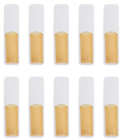Saxophon Bambus Blätter, 10 Pcs hochwertige Dauerhafte Blätter für Tenor Saxophon Zubehör, für Musiker und Saxophonisten, Professional Saxophonisten, Musikunterricht, Konzerte und Rehearsals