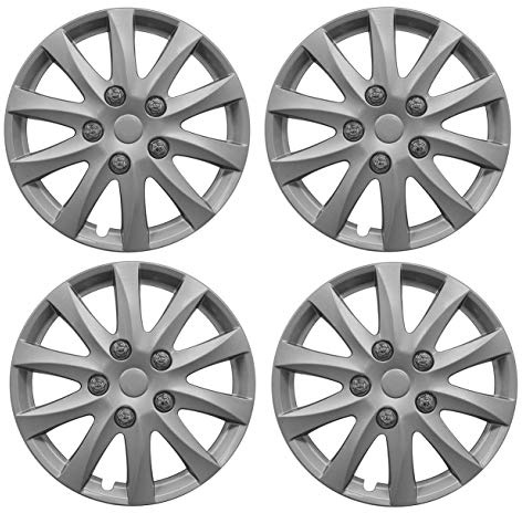 4x Wheel Trims Hub Caps 15 Covers fits Ford Focus Mondeo Fiesta KA C-Max in Silver
