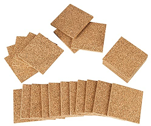 Kork Stelzlager | Kork Unterbaukonstruktion | Terrassenbau und Balkonbau mit Kork | 25 Stück | Kork Terrassenpads | Terrassen Pads aus Kork | Presskork | haltbar und langlebig | 70 x 70 x 5 mm