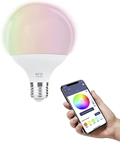 Eglo connect.z Smart Home lampadina Led E27, G95, ZigBee, app e controllo vocale, dimmerabile, colore della luce regolabile, 1300 lumen, 13,5 W