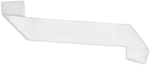 ALLY-MAGIC White Blank Hen Night Party Sashes, Blank Satin Sash DIY Plain Pageant Unprinted Sashes for Homecoming Pageants Parades Bachelor Wedding Birthday Party Y3KBJD (White)