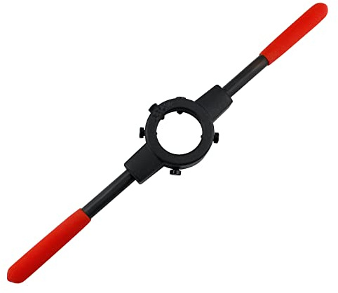 Kyuionty Strapazierfähiger Schneideisen-Griffschlüssel, M12-M16 metrisch, runder Schneideisenhalter für 38 mm Außendurchmesser