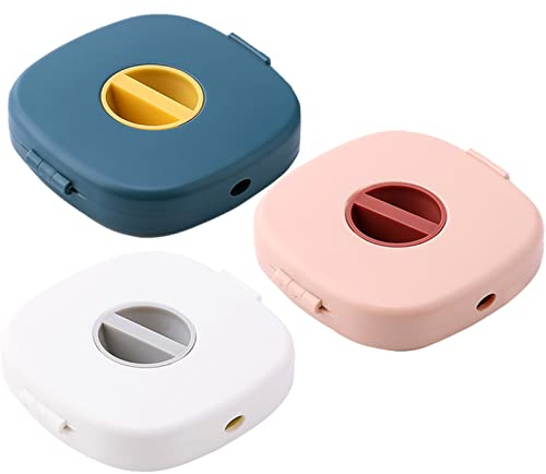 DMZK 3 Pezzi Avvolgicavo Girevole Portatile Con Supporto per Telefono, Organizzatore Cavo USB, per Cavo Dati e Ricarica