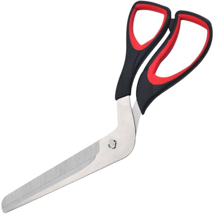 Forbici per pizza, tagliapizza con lama affilata in acciaio inox per uso alimentare, forbici da cucina multifunzionali con impugnatura morbida, 27 cm
