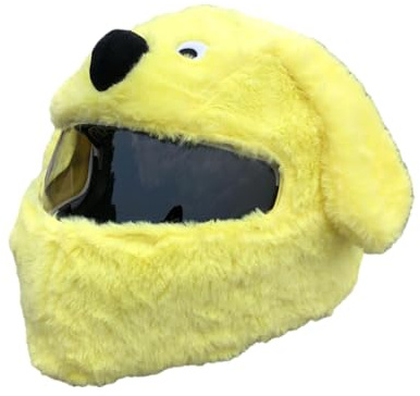 Motorradhelm Cover,Motorradhelm Abdeckung Plüsch,Cartoon Plush Motorcycle Helmet Cover,Motorradhelm Überzug Lustigmotorradhelm Überzug Plüsch,Für Männer, Frauen(Ohne Helm)