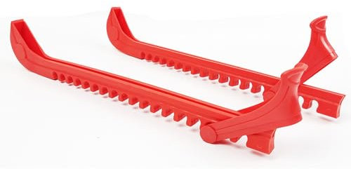 BBTISG 1 Paar Schlittschuh-Schutzhüllen, verstellbar, rutschfest, 35 cm, für Eiskunstlauf, Schlittschuh-Kufenabdeckungen, Schlittschuh-Kufenabdeckung, Rot