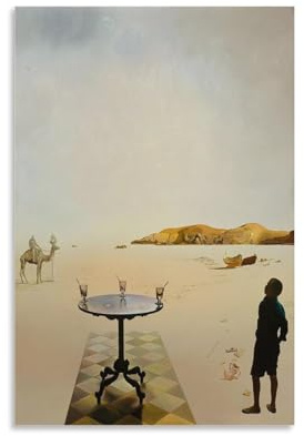 Salvador Dali Malerwerk (Sonnentisch), Posterdruck, Fotokunst, Malerei, Leinwand, Heimdekoration, Schlafzimmer, moderne Dekorationen, Geschenke, 50 x 75 cm